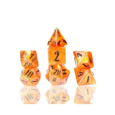 Sirius Dice: Fire Nebula Poly Set