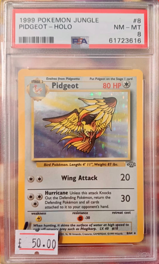 PIDGEOT JUNGLE #8 - PSA 8