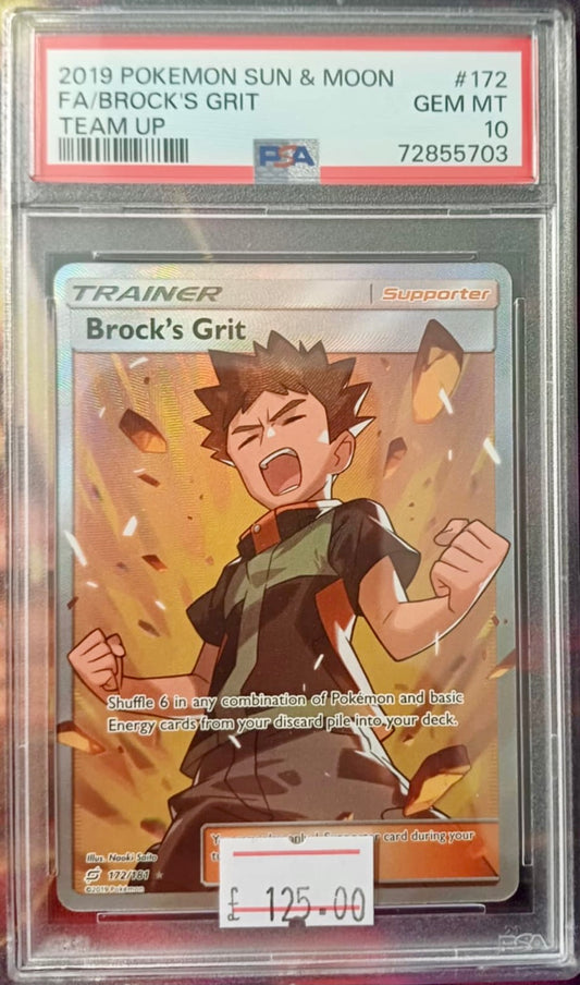BROCKS GRIT #172 TEAM UP - PSA 10