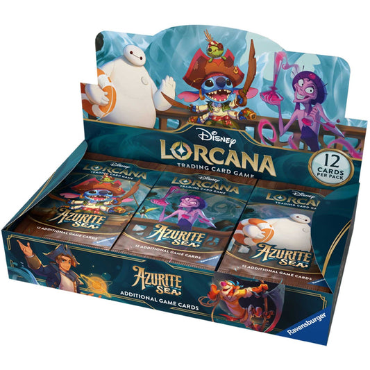 Disney Lorcana Trading Card Game - Booster Pack Display (24pc) - Set 6 Azurite Sea