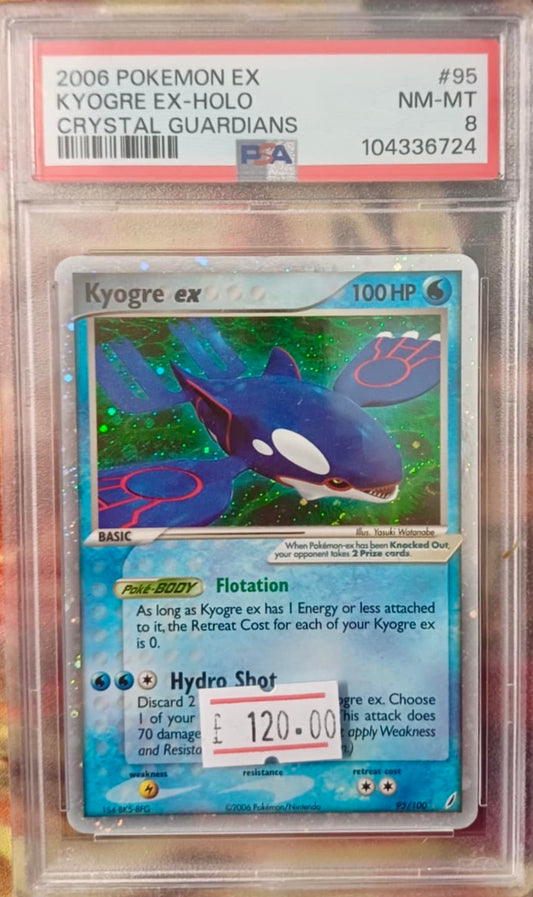 KYOGRE EX #95 -PSA 8