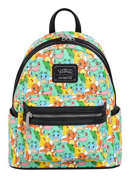 Loungefly - Pokemon Pikachu and Starters Mini Backpack