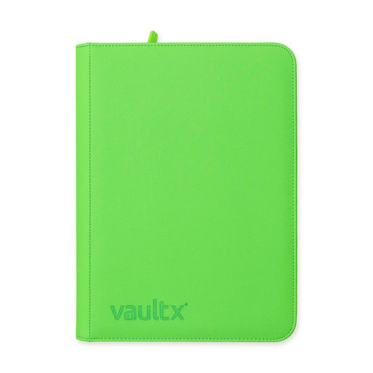 Zip Binder Neon Green 9-Pocket
