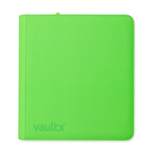 Zip Binder Neon Green 12-Pocket