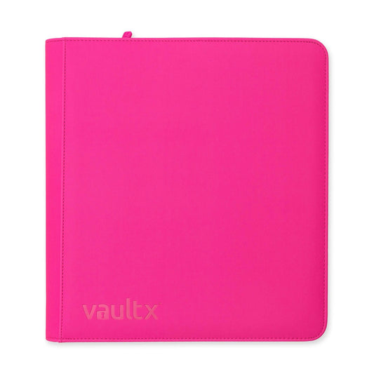 Zip Binder Neon Pink 12-Pocket
